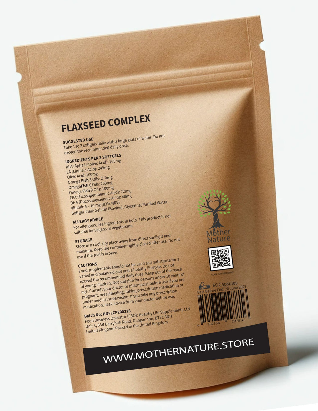 Flaxseed Oil 1000mg – Omega 3-6-9 Fish Oil with Vitamin E Softgels | Mother Nature - MOTHER NATURE SUPPLEMENTSFlaxseed Oil 1000mg – Omega 3-6-9 Fish Oil with Vitamin E Softgels | Mother NatureDiet Supplements