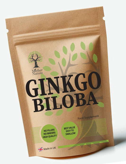 Ginkgo Biloba Capsules 340mg Natural Ginkgo Biloba Leaf Extract Vegan Supplements - MOTHER NATURE SUPPLEMENTSGinkgo Biloba Capsules 340mg Natural Ginkgo Biloba Leaf Extract Vegan SupplementsDiet Supplementss