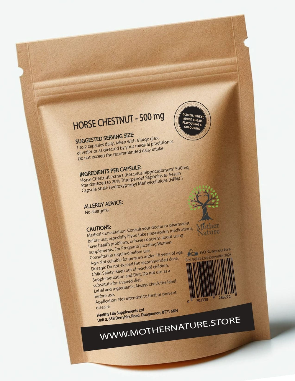 Horse Chestnut Extract 500 mg – Mother Nature - MOTHER NATURE SUPPLEMENTSHorse Chestnut Extract 500 mg – Mother NatureDiet Supplementss