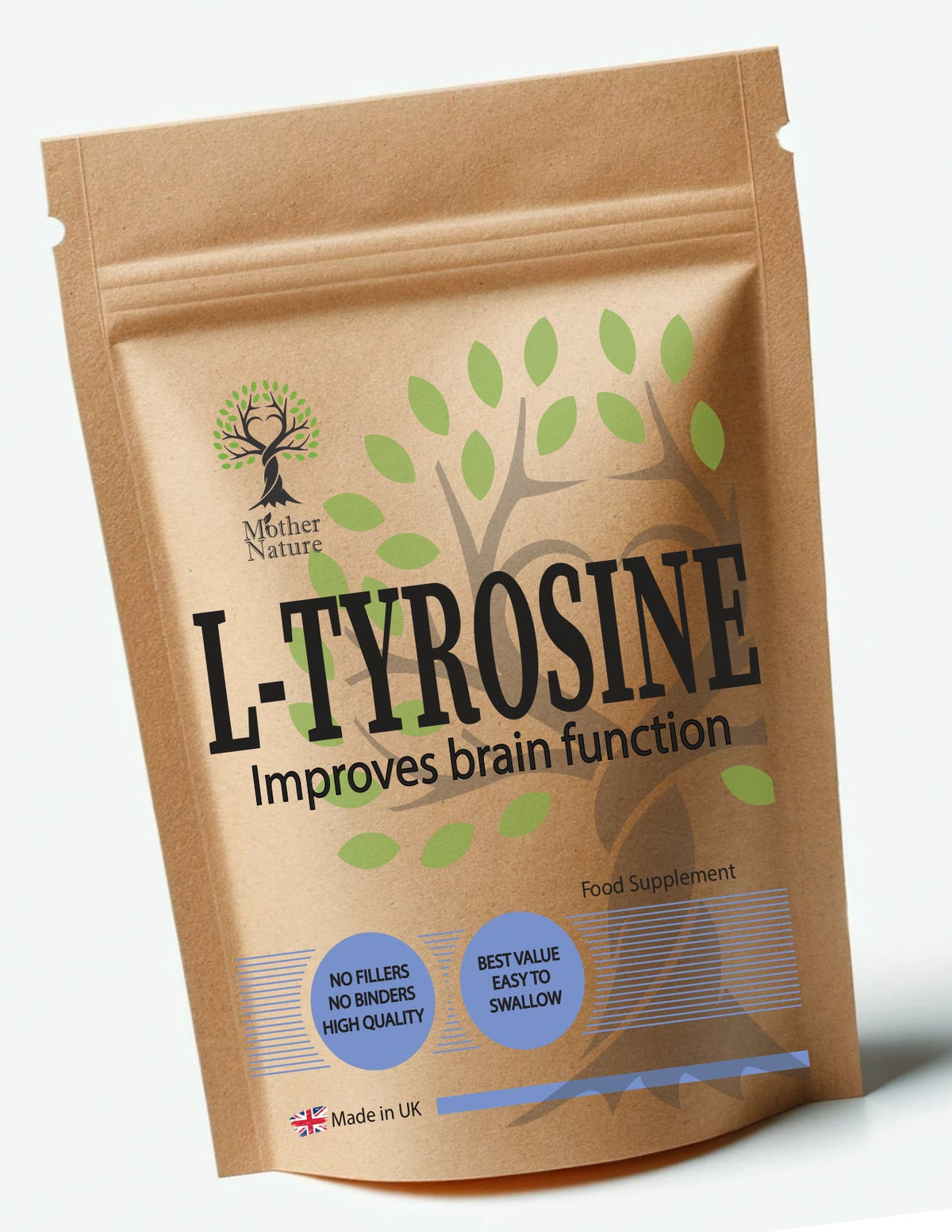 L Tyrosine 500 mg Capsule – Clean Vegan Supplements - Mother Nature - MOTHER NATURE SUPPLEMENTSL Tyrosine 500 mg Capsule – Clean Vegan Supplements - Mother NatureDiet Supplements
