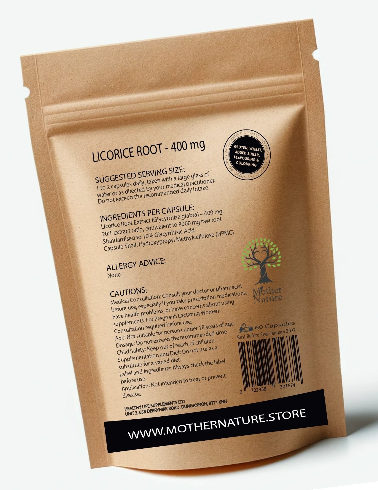 Licorice Capsules 400mg High Potency Clean Natural Licorice Root Eco - friendly Best Vegan Supplements Plant - based Holistic Health - MOTHER NATURE SUPPLEMENTSLicorice Capsules 400mg High Potency Clean Natural Licorice Root Eco - friendly Best Vegan Supplements Plant - based Holistic HealthDiet Supplementss