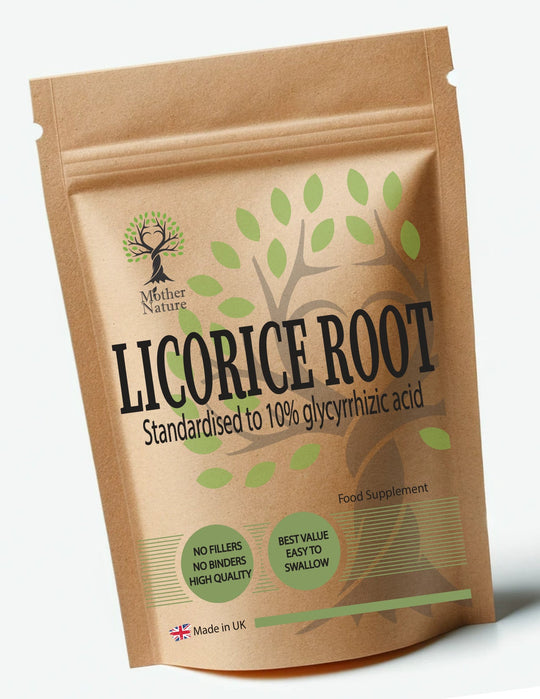 Licorice Root Capsules 400mg – Vegan | Mother Nature - MOTHER NATURE SUPPLEMENTSLicorice Root Capsules 400mg – Vegan | Mother NatureDiet Supplements