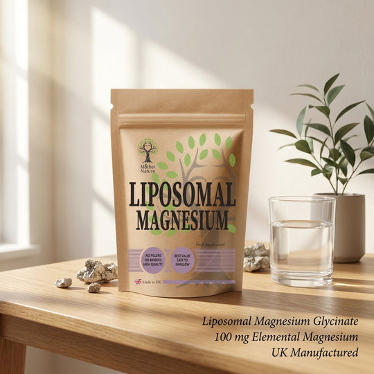 Liposomal Magnesium Glycinate 600mg – 100mg Elemental Magnesium with Sunflower Lecithin | Mother Nature - MOTHER NATURE SUPPLEMENTSLiposomal Magnesium Glycinate 600mg – 100mg Elemental Magnesium with Sunflower Lecithin | Mother NatureDiet Supplements