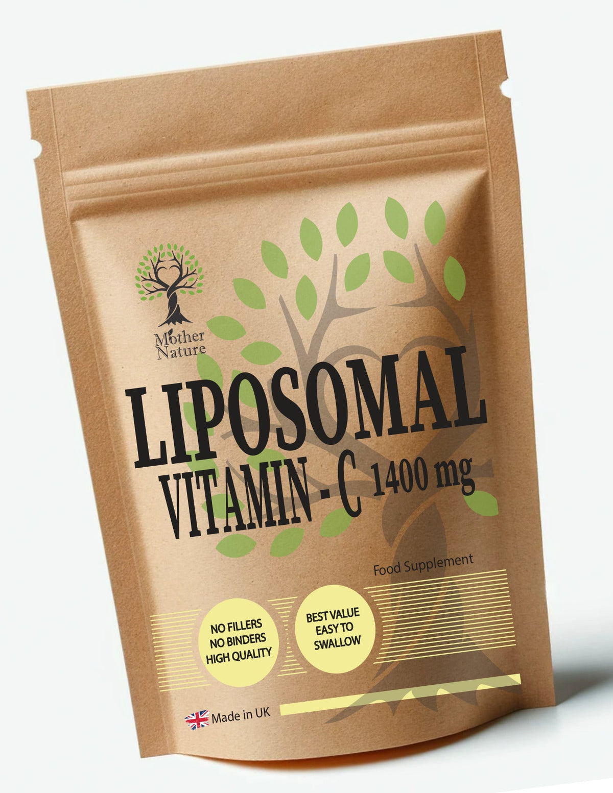 Liposomal Vitamin C 1400mg – Vegan Capsules | Mother Nature - MOTHER NATURE SUPPLEMENTSLiposomal Vitamin C 1400mg – Vegan Capsules | Mother NatureDiet Supplements