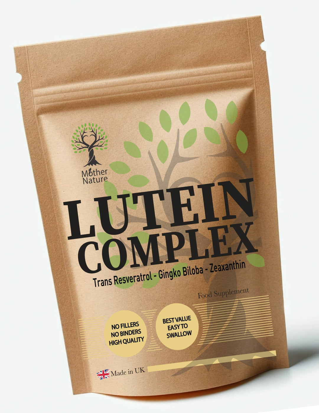 Lutein Complex 350 mg – Zaxanthin - Ginkgo Biloba - Trans Resveratrol - Mother Nature - MOTHER NATURE SUPPLEMENTSLutein Complex 350 mg – Zaxanthin - Ginkgo Biloba - Trans Resveratrol - Mother NatureDiet Supplements