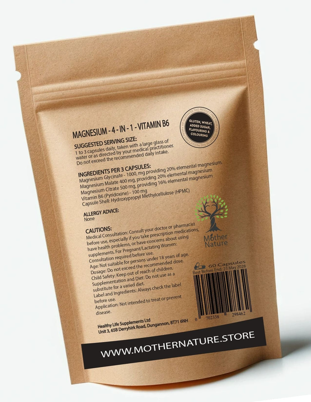 Magnesium 4 in 1 Complex – Mother Nature - MOTHER NATURE SUPPLEMENTSMagnesium 4 in 1 Complex – Mother NatureDiet Supplementss