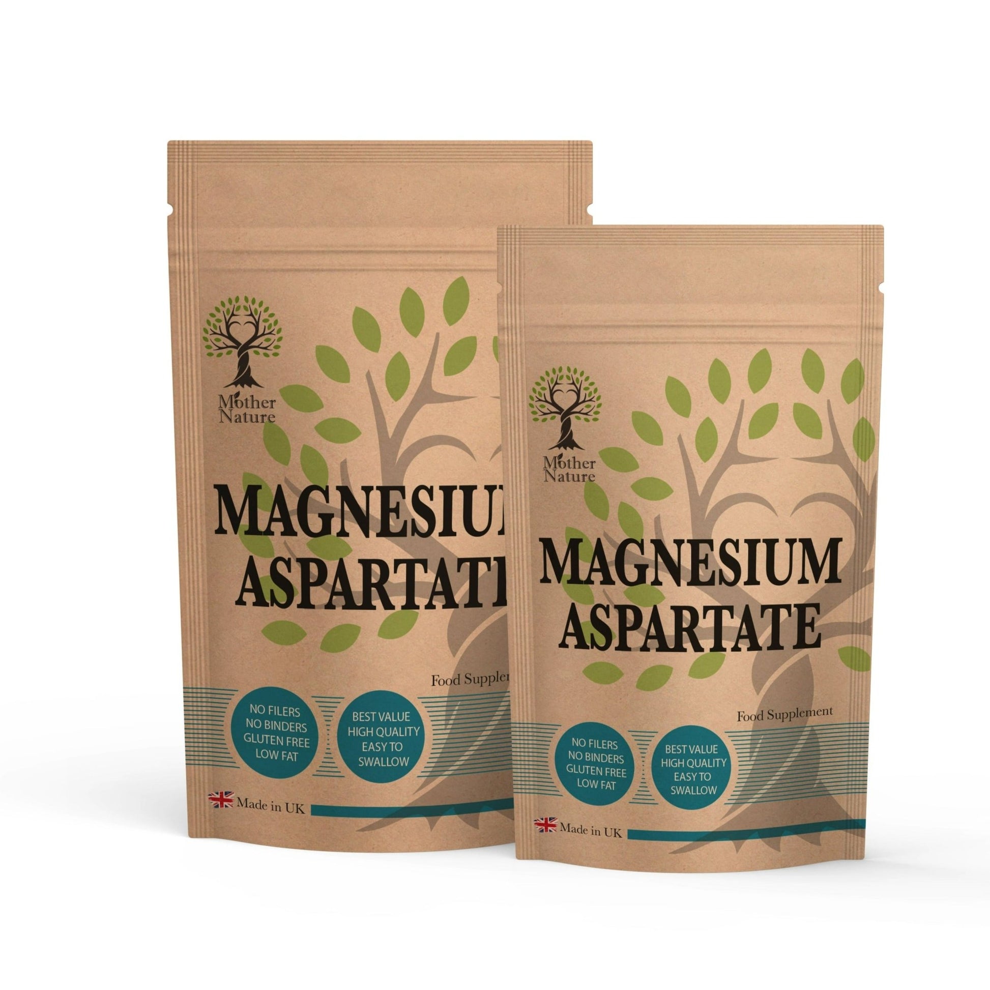 Magnesium Aspartate Capsules 600mg Natural Magnesium Capsules Supplements Vegan - MOTHER NATURE SUPPLEMENTSMagnesium Aspartate Capsules 600mg Natural Magnesium Capsules Supplements VeganDiet Supplementss