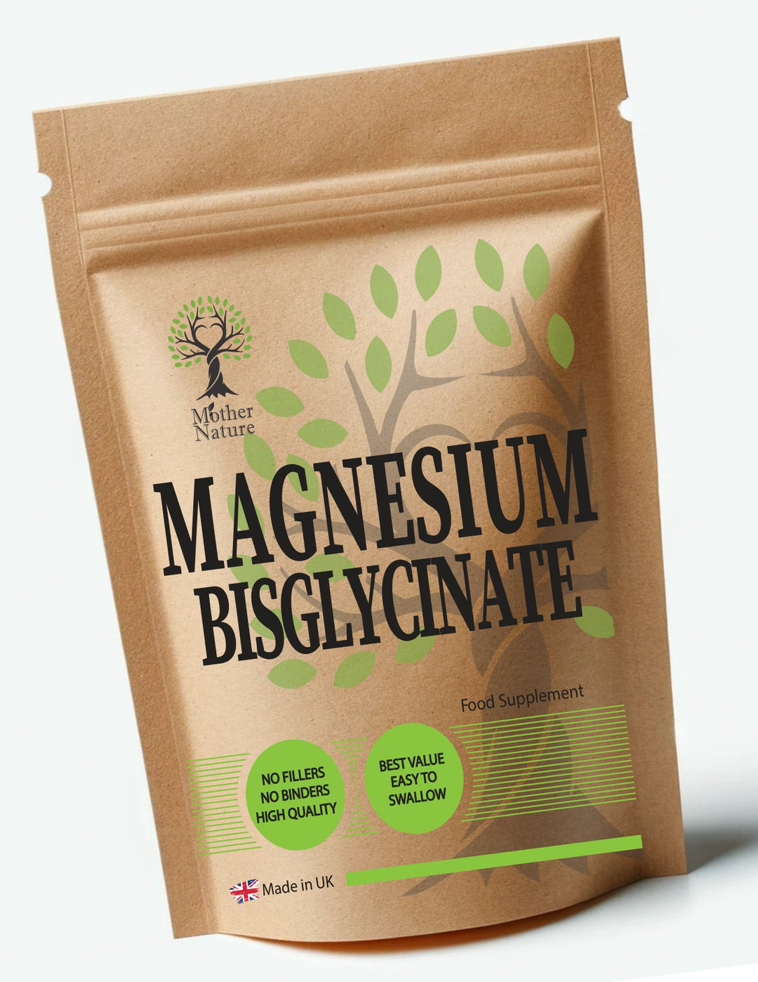 Magnesium Bisglycinate Capsules 600 mg – Clean Vegan Supplements - Mother Nature - MOTHER NATURE SUPPLEMENTSMagnesium Bisglycinate Capsules 600 mg – Clean Vegan Supplements - Mother NatureDiet Supplements
