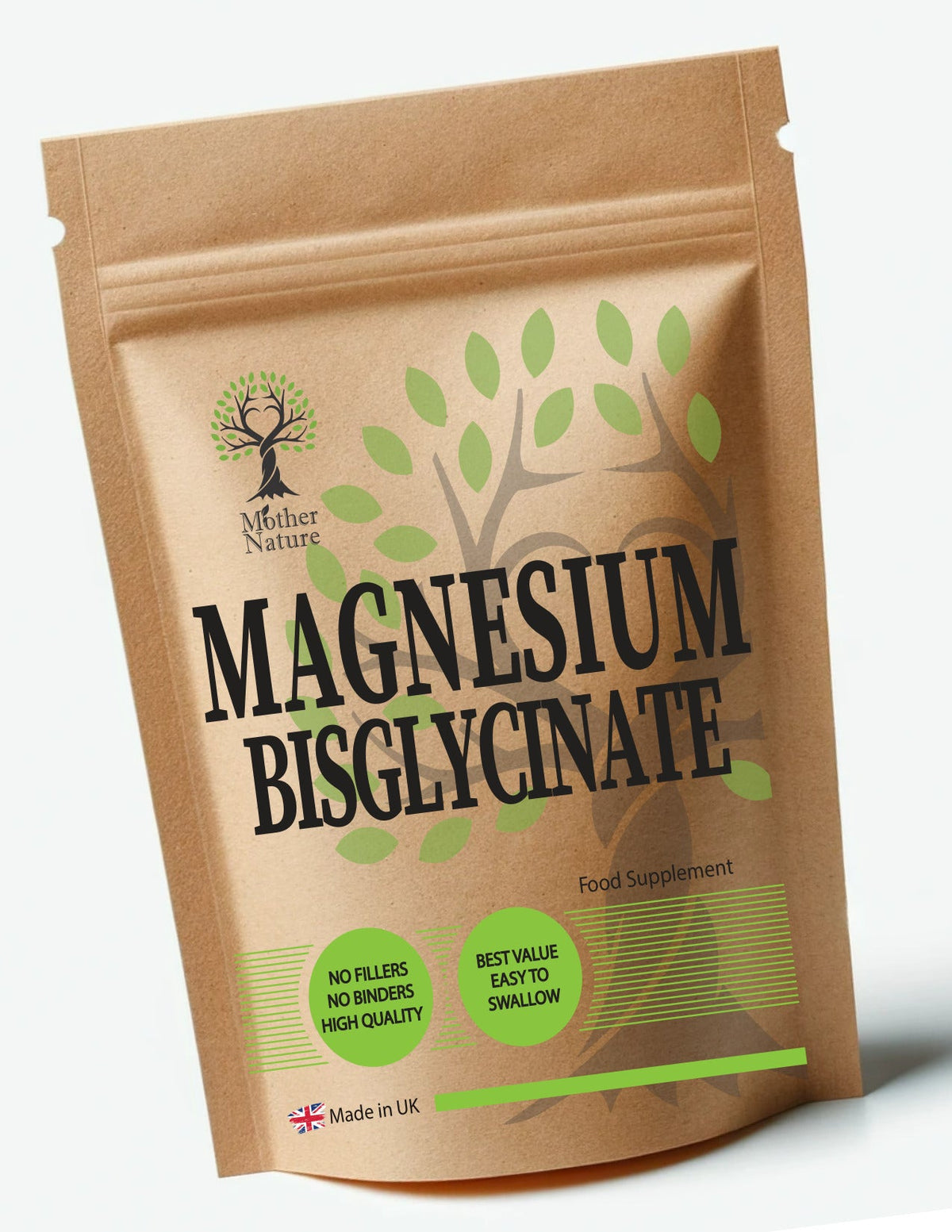 Magnesium Bisglycinate Capsules 600 mg – Mother Nature - MOTHER NATURE SUPPLEMENTSMagnesium Bisglycinate Capsules 600 mg – Mother NatureDiet Supplements