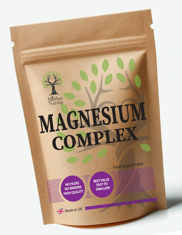 Magnesium Complex 630mg Best Quality Supplement Vegan Capsules Magnesium Glycinate Taurate L - Threonate - MOTHER NATURE SUPPLEMENTSMagnesium Complex 630mg Best Quality Supplement Vegan Capsules Magnesium Glycinate Taurate L - Threonate