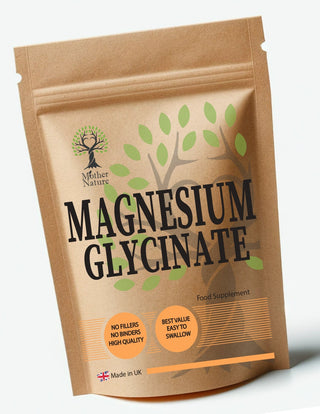 Magnesium Glycinate Capsules 650 mg – Vegan Mineral Supplement – Mother Nature