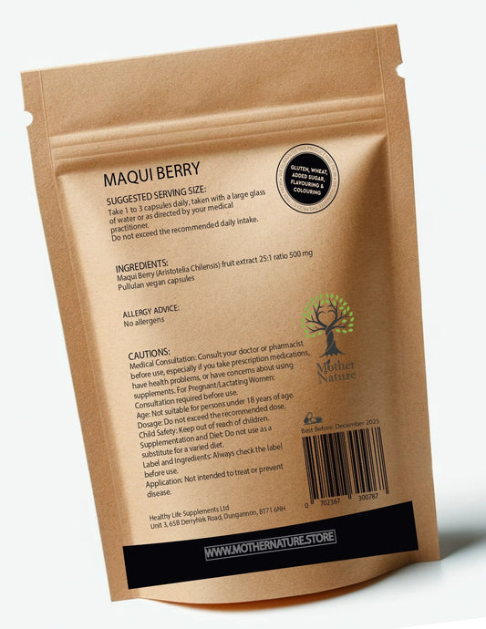 Maqui Berry 500mg Capsules Clean NaturalMaqui Berry Powder Eco - friendly Best Vegan Supplements Plant - based Holistic Health - MOTHER NATURE SUPPLEMENTSMaqui Berry 500mg Capsules Clean NaturalMaqui Berry Powder Eco - friendly Best Vegan Supplements Plant - based Holistic HealthDiet Supplementss