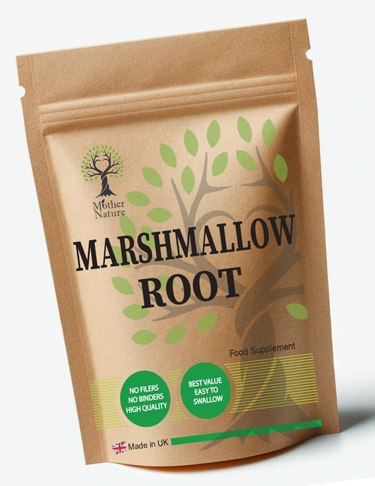 Marshmallow Capsules 500mg Marshmallow Root Powder Marshmallow Vegan Supplements - MOTHER NATURE SUPPLEMENTSMarshmallow Capsules 500mg Marshmallow Root Powder Marshmallow Vegan Supplements