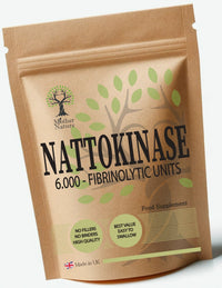 Nattokinase 6000 FU – Fermented Soybean Enzyme Supplement – Vegan Capsules – Mother Nature