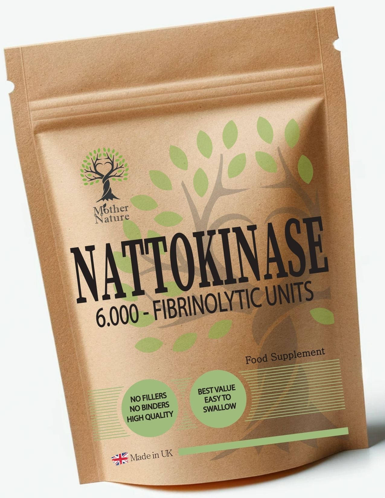Nattokinase Capsules 6000 FU High Potency Clean Natural Nattokinase Plant-based Vegan Supplements – Mother Nature - MOTHER NATURE SUPPLEMENTSNattokinase Capsules 6000 FU High Potency Clean Natural Nattokinase Plant-based Vegan Supplements – Mother NatureDiet Supplementss