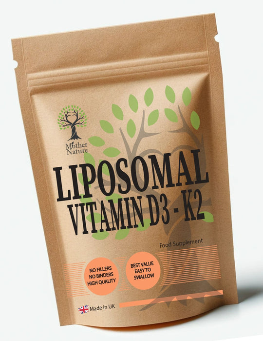 Liposomal Vitamin C 1400 mg per serving – Mother Nature – front label