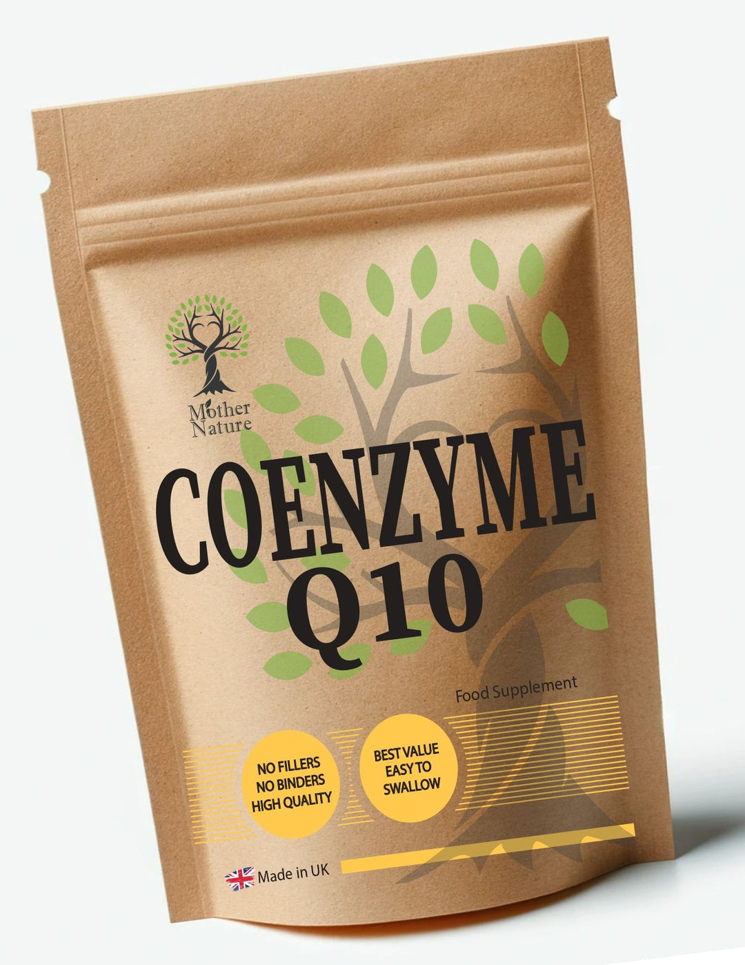 Coenzyme Q10 300 mg – Mother Nature – front label