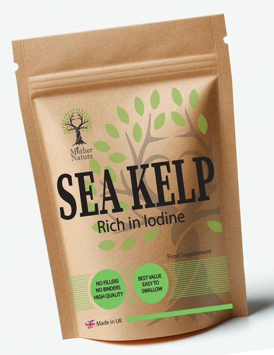 Sea Kelp 500 mg – Mother Nature – front label