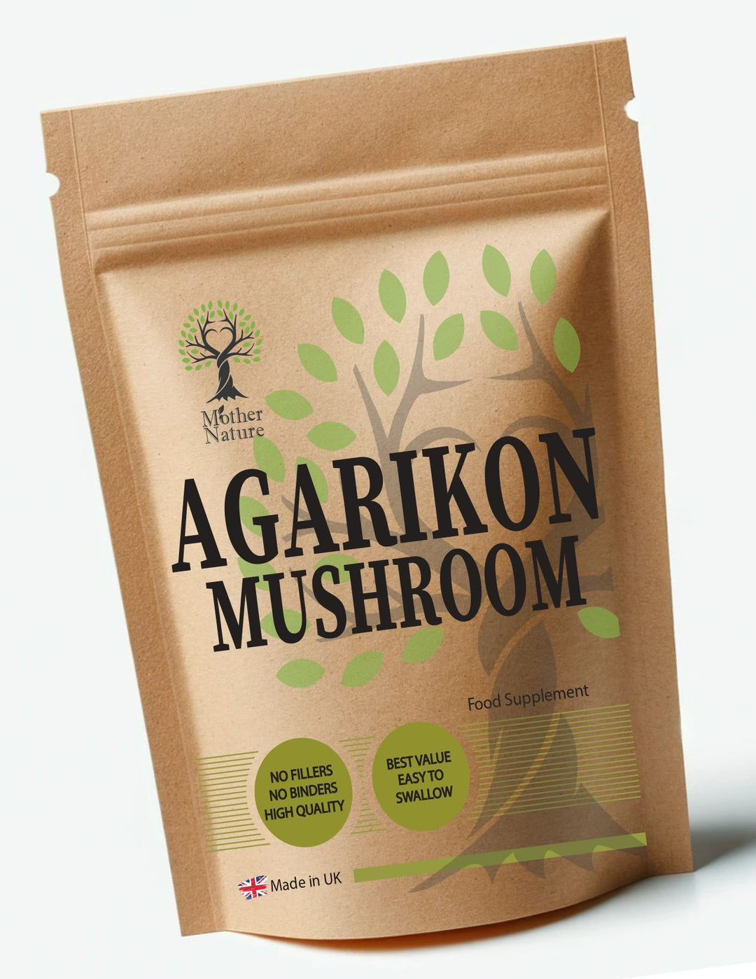 Agarikon Mushroom 500 mg – Mother Nature – front label
