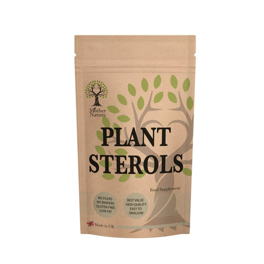 Plant Sterols Capsules 550mg 95% Natural Phytosterol Powder Vegan UK Supplement - MOTHER NATURE SUPPLEMENTSPlant Sterols Capsules 550mg 95% Natural Phytosterol Powder Vegan UK Supplement