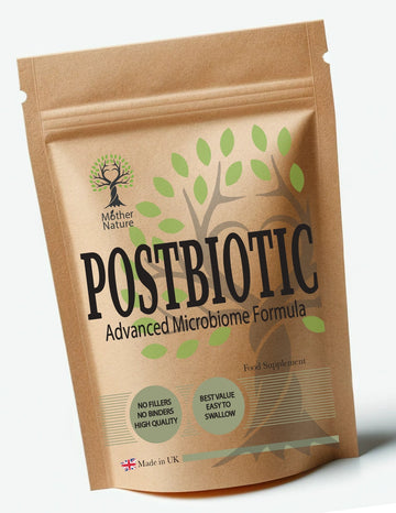 Postbiotics Capsules 500mg Advanced Formula Gut Health Kosher, Halal, Vegan – Mother Nature
