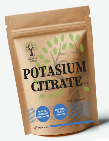 Potassium Citrate Capsules 700mg High Strength Clean Potassium Powder Vegan Supplements - MOTHER NATURE SUPPLEMENTSPotassium Citrate Capsules 700mg High Strength Clean Potassium Powder Vegan Supplements