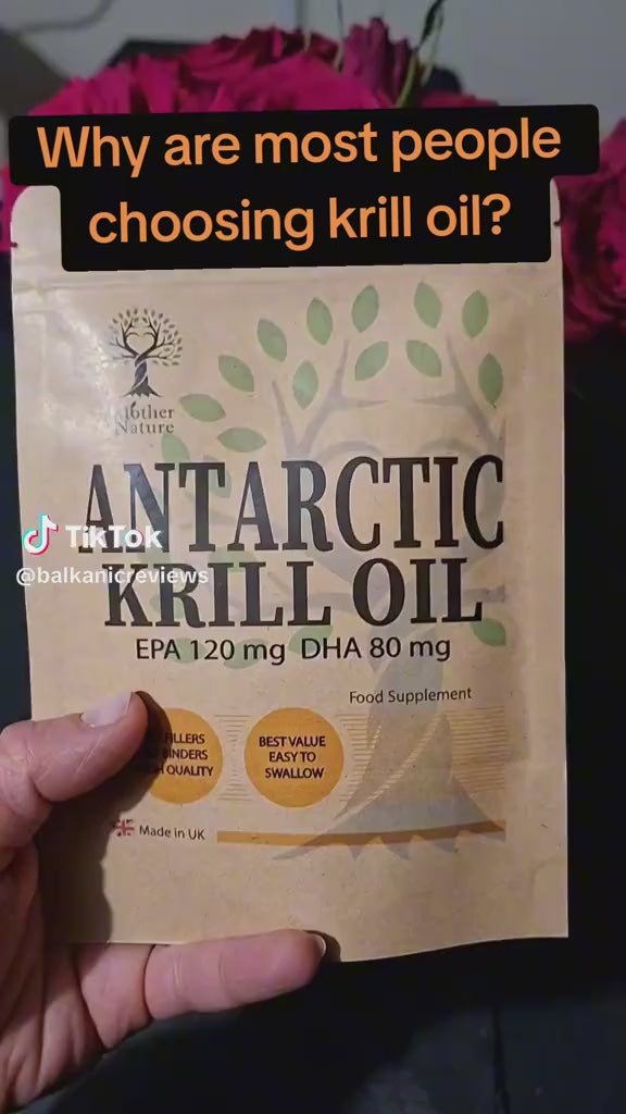 Krill Oil 500 mg – Omega-3 6 9 Softgel Capsules – Marine Phospholipid Formula – Mother Nature