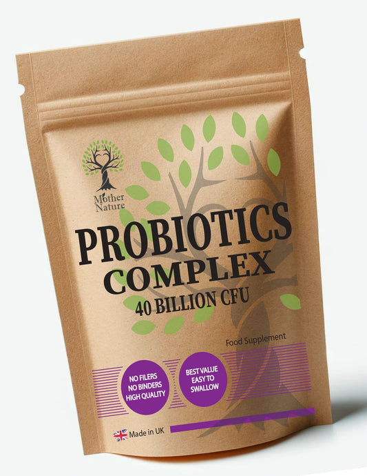 Probiotics 40 Billion CFU High Potency Clean Natural Probiotics For Gut Health Eco - friendly Best Vegan Supplements Probiotics Capsules Holistic Health - MOTHER NATURE SUPPLEMENTSProbiotics 40 Billion CFU High Potency Clean Natural Probiotics For Gut Health Eco - friendly Best Vegan Supplements Probiotics Capsules Holistic Health