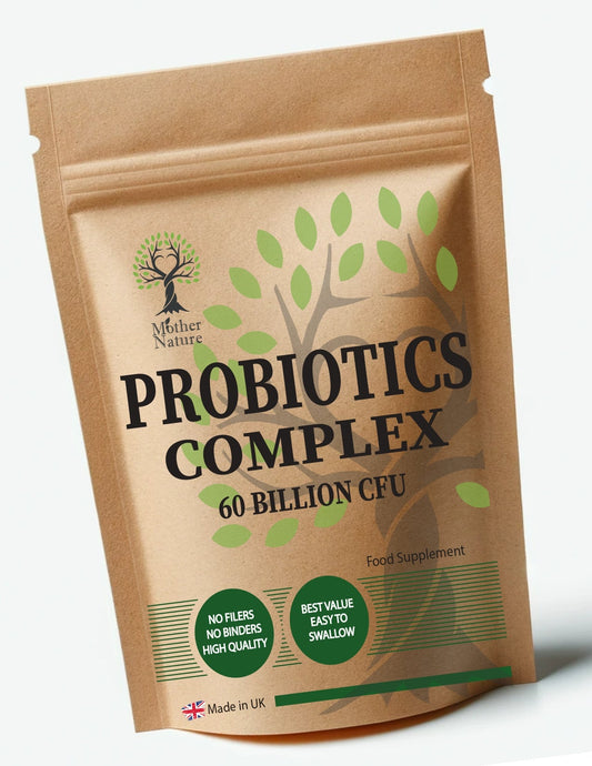 Probiotics 60 Billion CFU High Potency Clean Natural Probiotics For Gut Health Eco - friendly Best Vegan Supplements Probiotics Capsules Holistic Health - MOTHER NATURE SUPPLEMENTSProbiotics 60 Billion CFU High Potency Clean Natural Probiotics For Gut Health Eco - friendly Best Vegan Supplements Probiotics Capsules Holistic Health