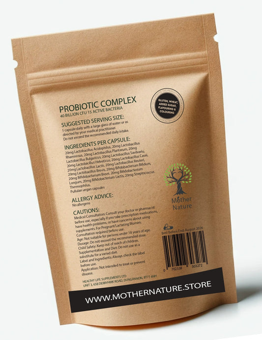 Probiotics Capsules 40 Billion CFU High Potency Clean Natural Probiotics For Gut Health Eco - friendly Best Vegan Supplements Probiotics Capsules Holistic Health - MOTHER NATURE SUPPLEMENTSProbiotics Capsules 40 Billion CFU High Potency Clean Natural Probiotics For Gut Health Eco - friendly Best Vegan Supplements Probiotics Capsules Holistic HealthDiet Supplementss
