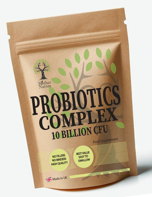 Probiotics Complex 10 Billion CFU 15 Active Bacteria Probiotics Capsules Vegan Supplements - MOTHER NATURE SUPPLEMENTSProbiotics Complex 10 Billion CFU 15 Active Bacteria Probiotics Capsules Vegan SupplementsDiet Supplementss