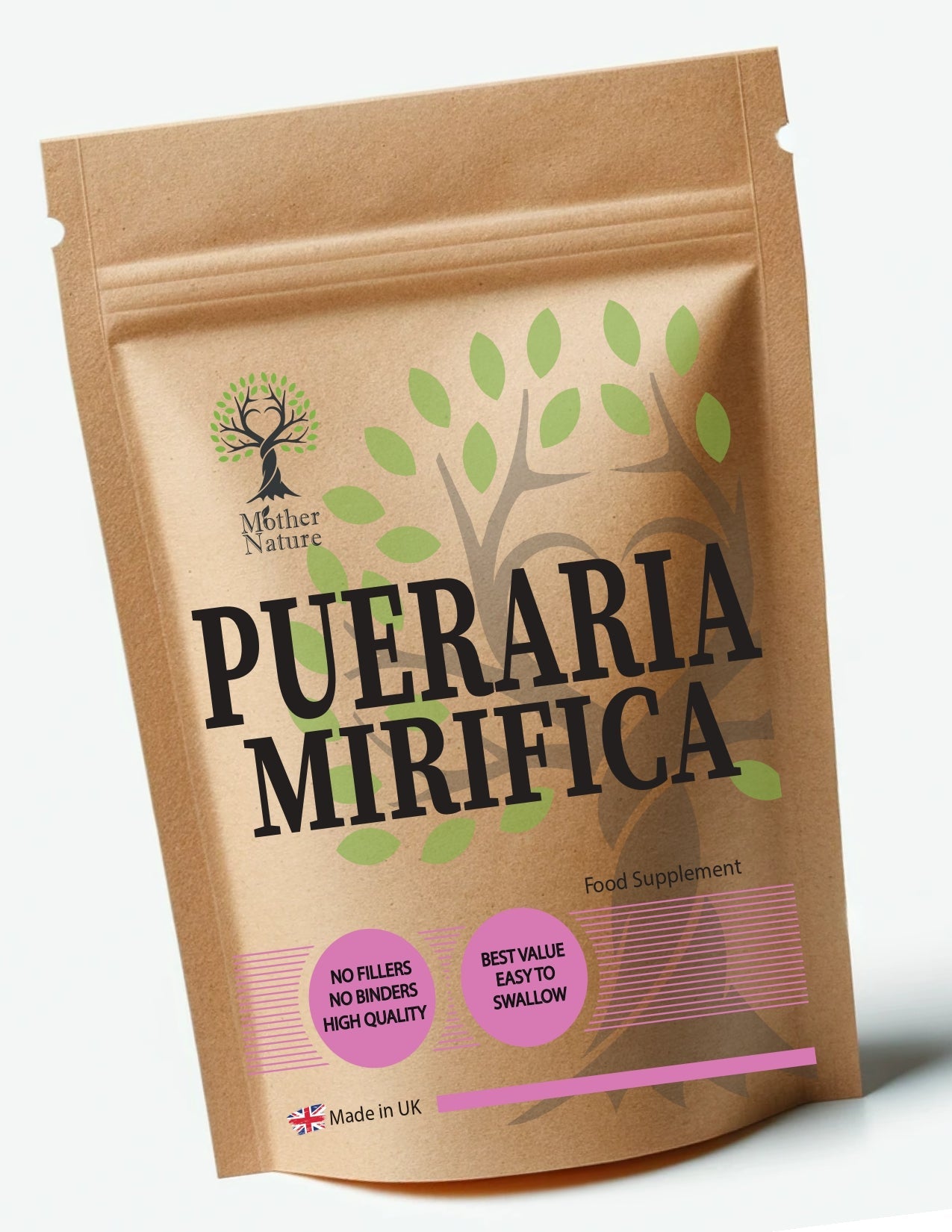 Pueraira Mirifica Capsules 600mg High Potency Natural Vegan Supplement 40% Active Flavonoids Pueraria Mirifica Root Extract for Women - MOTHER NATURE SUPPLEMENTSPueraira Mirifica Capsules 600mg High Potency Natural Vegan Supplement 40% Active Flavonoids Pueraria Mirifica Root Extract for WomenDiet Supplementss