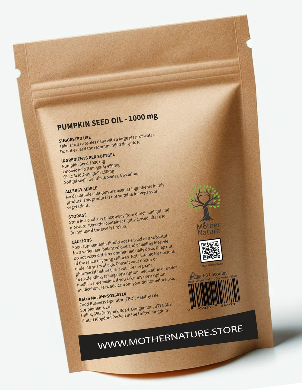 Pumpkin Seed Oil Capsules 1000 mg – Mother Nature - MOTHER NATURE SUPPLEMENTSPumpkin Seed Oil Capsules 1000 mg – Mother NatureDiet Supplements