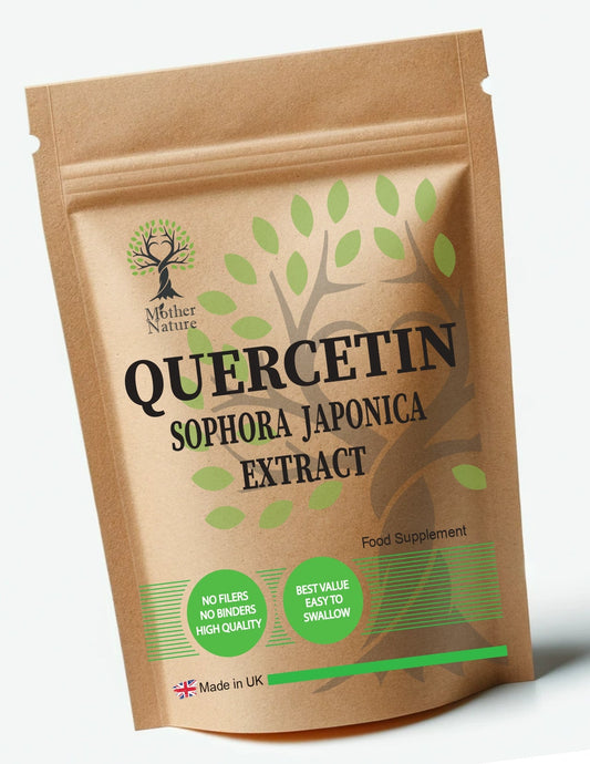 Quercetin 500mg Best Vegan Capsules 98% Genuine Extract Strong UK Supplement - MOTHER NATURE SUPPLEMENTSQuercetin 500mg Best Vegan Capsules 98% Genuine Extract Strong UK SupplementDiet Supplementss