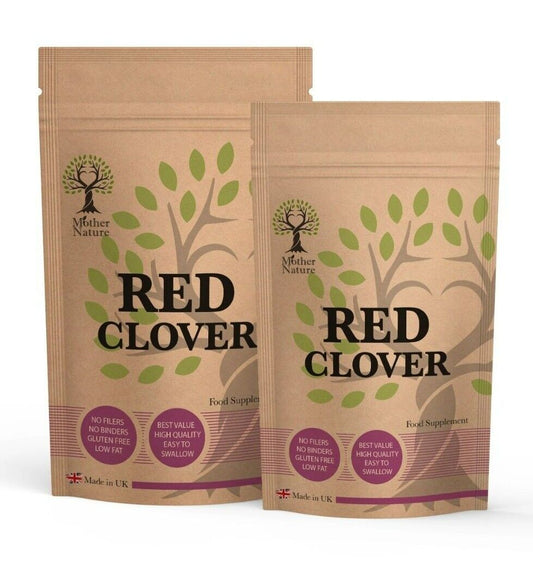 Red Clover 500mg Capsules Best Natural Supplement Red Clover Herb Powder Vegan - MOTHER NATURE SUPPLEMENTSRed Clover 500mg Capsules Best Natural Supplement Red Clover Herb Powder Vegan