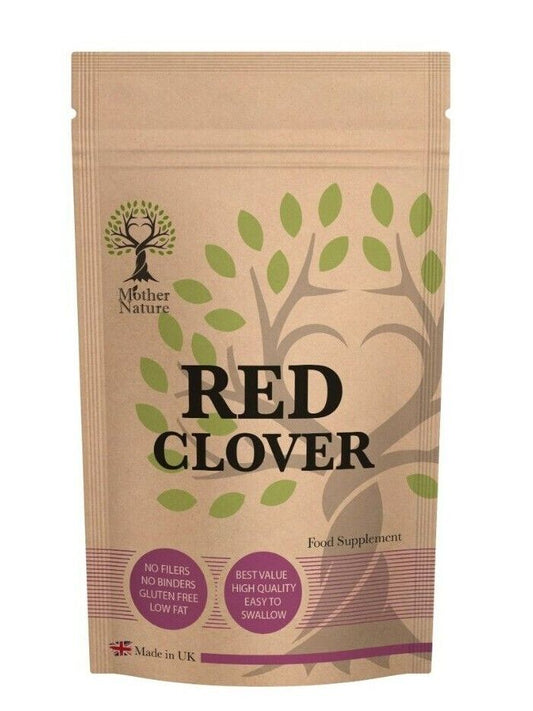 Red Clover 500mg Capsules Best Natural Supplement Red Clover Herb Powder Vegan - MOTHER NATURE SUPPLEMENTSRed Clover 500mg Capsules Best Natural Supplement Red Clover Herb Powder Vegan