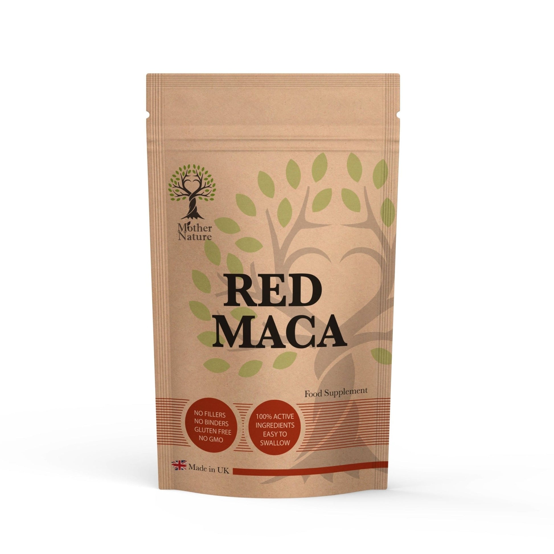 Red Maca Capsules 600mg Red Maca Powder Natural Extract Supplement Vegan - MOTHER NATURE SUPPLEMENTSRed Maca Capsules 600mg Red Maca Powder Natural Extract Supplement Vegan