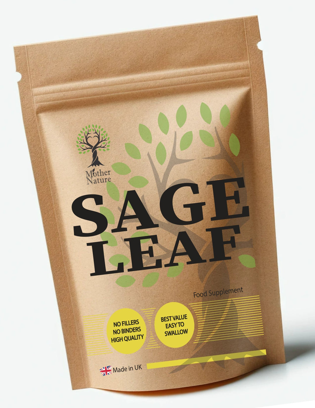 Sage Leaf Powder 500 mg – Mother Nature - MOTHER NATURE SUPPLEMENTSSage Leaf Powder 500 mg – Mother NatureDiet Supplements