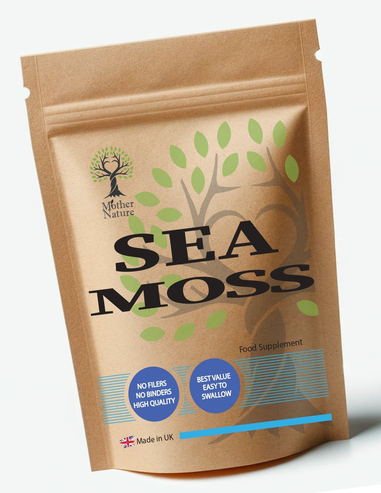 Sea Moss Capsules 6000mg Genuine 100% Natural Supplement Vegan Chondrus Crispus - MOTHER NATURE SUPPLEMENTSSea Moss Capsules 6000mg Genuine 100% Natural Supplement Vegan Chondrus Crispus