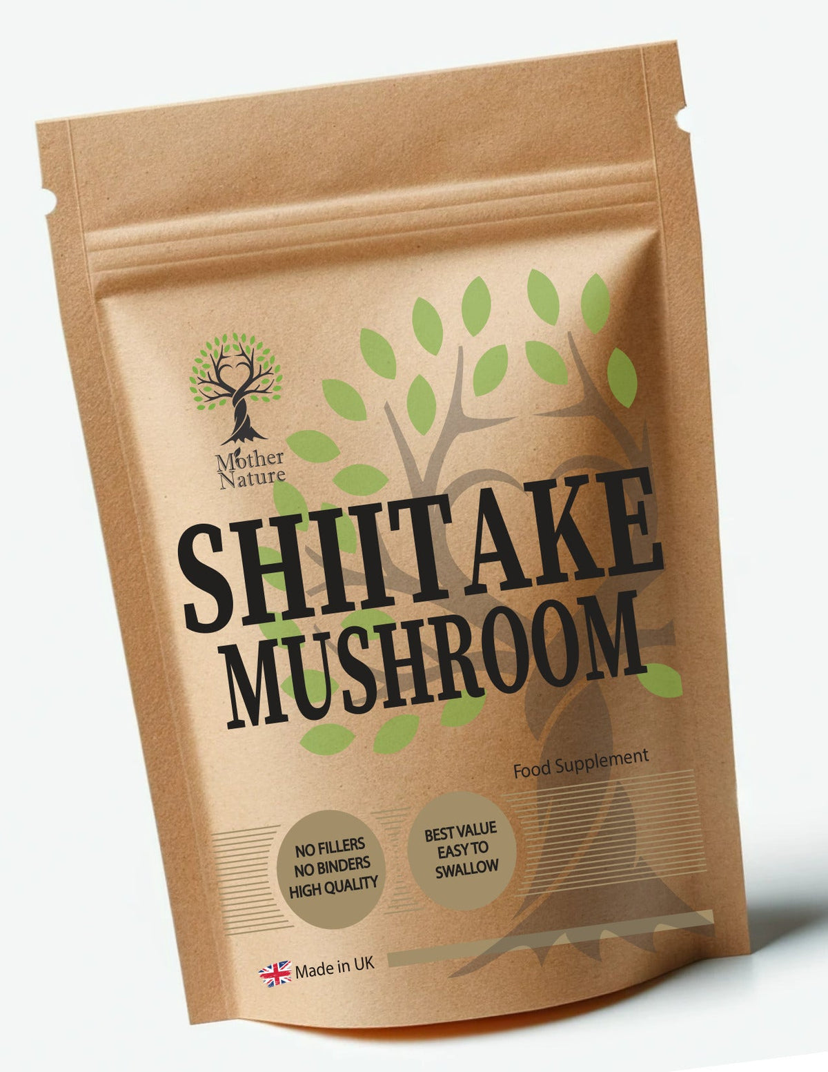 Shiitake Mushroom Capsules 550 mg – Mother Nature - MOTHER NATURE SUPPLEMENTSShiitake Mushroom Capsules 550 mg – Mother NatureDiet Supplements