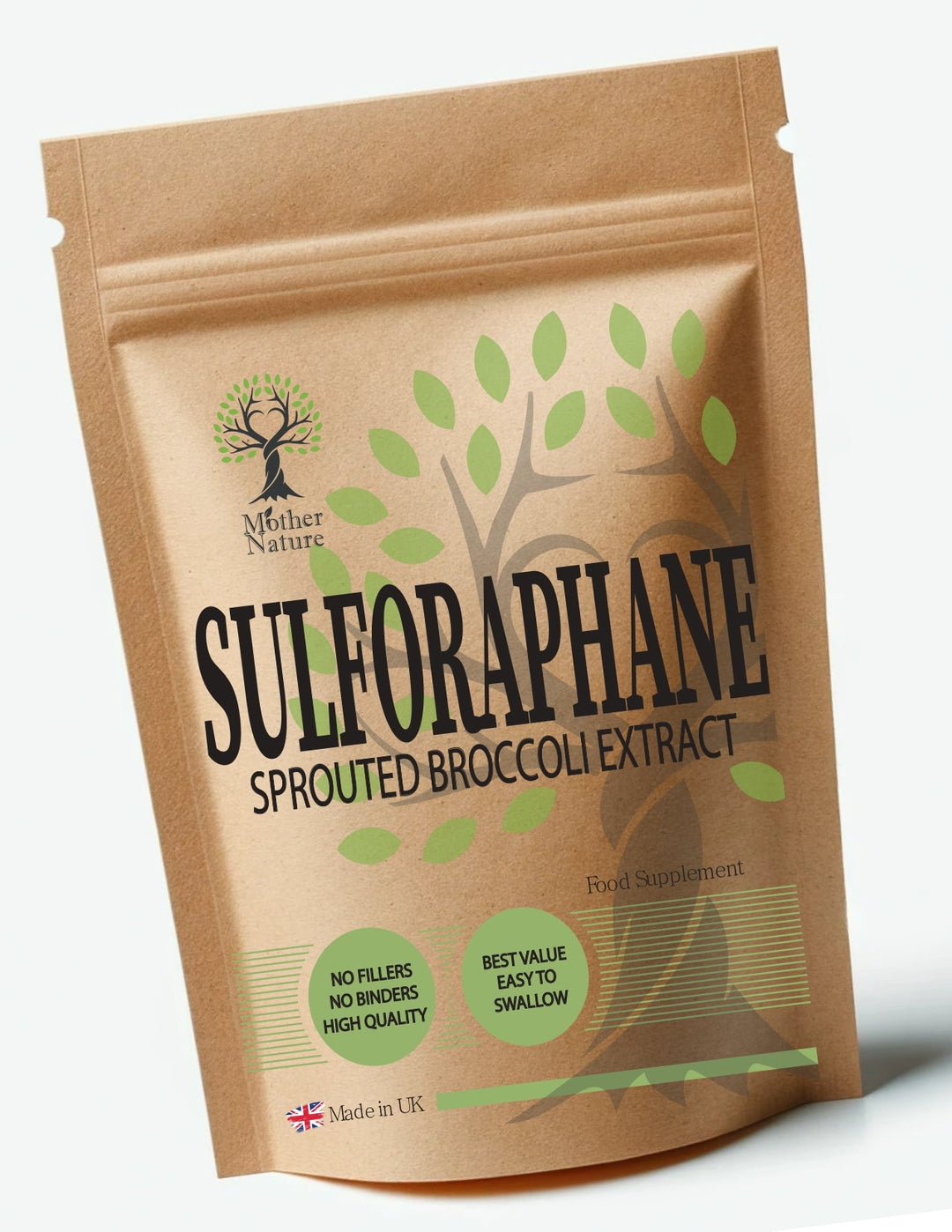Sulforaphane 2000 mcg – Sprouted Broccoli Extract – Vegan Capsules – Plant - Based Supplement – Mother Nature - MOTHER NATURE SUPPLEMENTSSulforaphane 2000 mcg – Sprouted Broccoli Extract – Vegan Capsules – Plant - Based Supplement – Mother NatureDiet Supplementss