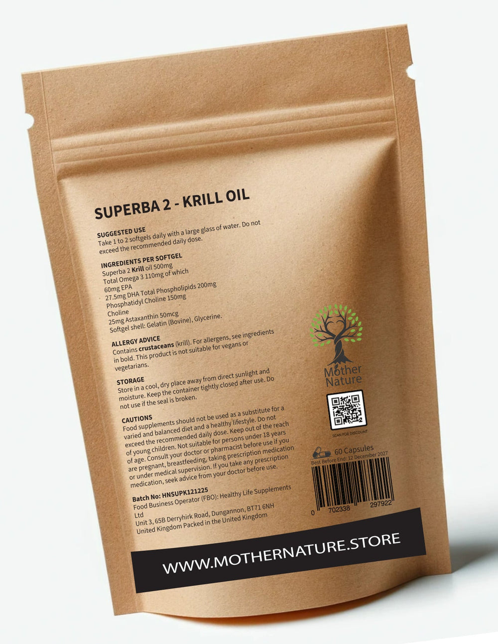 Superba Krill Oil 500 mg – Mother Nature - MOTHER NATURE SUPPLEMENTSSuperba Krill Oil 500 mg – Mother NatureDiet Supplements