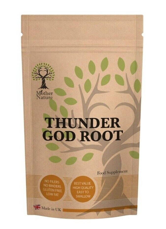 Thunder God Root 500mg Capsules UK Natural Supplement Thunder God Powder Vegan - MOTHER NATURE SUPPLEMENTSThunder God Root 500mg Capsules UK Natural Supplement Thunder God Powder Vegan