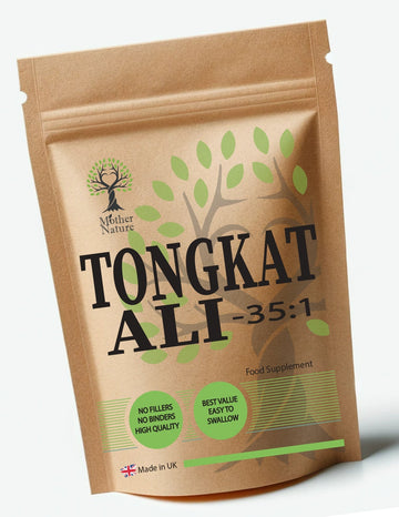 Tongkat Ali Capsules 500mg High Strength Natural Tongkat Ali 35:1 Root Extract Vegan Supplements - MOTHER NATURE SUPPLEMENTSTongkat Ali Capsules 500mg High Strength Natural Tongkat Ali 35:1 Root Extract Vegan SupplementsDiet Supplementss