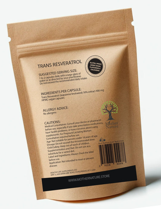 Trans Resveratrol Capsules 400mg High Potency Clean Natural Trans Resveratrol Powder Eco - friendly Best Vegan Supplements Plant - based Holistic Health - MOTHER NATURE SUPPLEMENTSTrans Resveratrol Capsules 400mg High Potency Clean Natural Trans Resveratrol Powder Eco - friendly Best Vegan Supplements Plant - based Holistic HealthDiet Supplementss