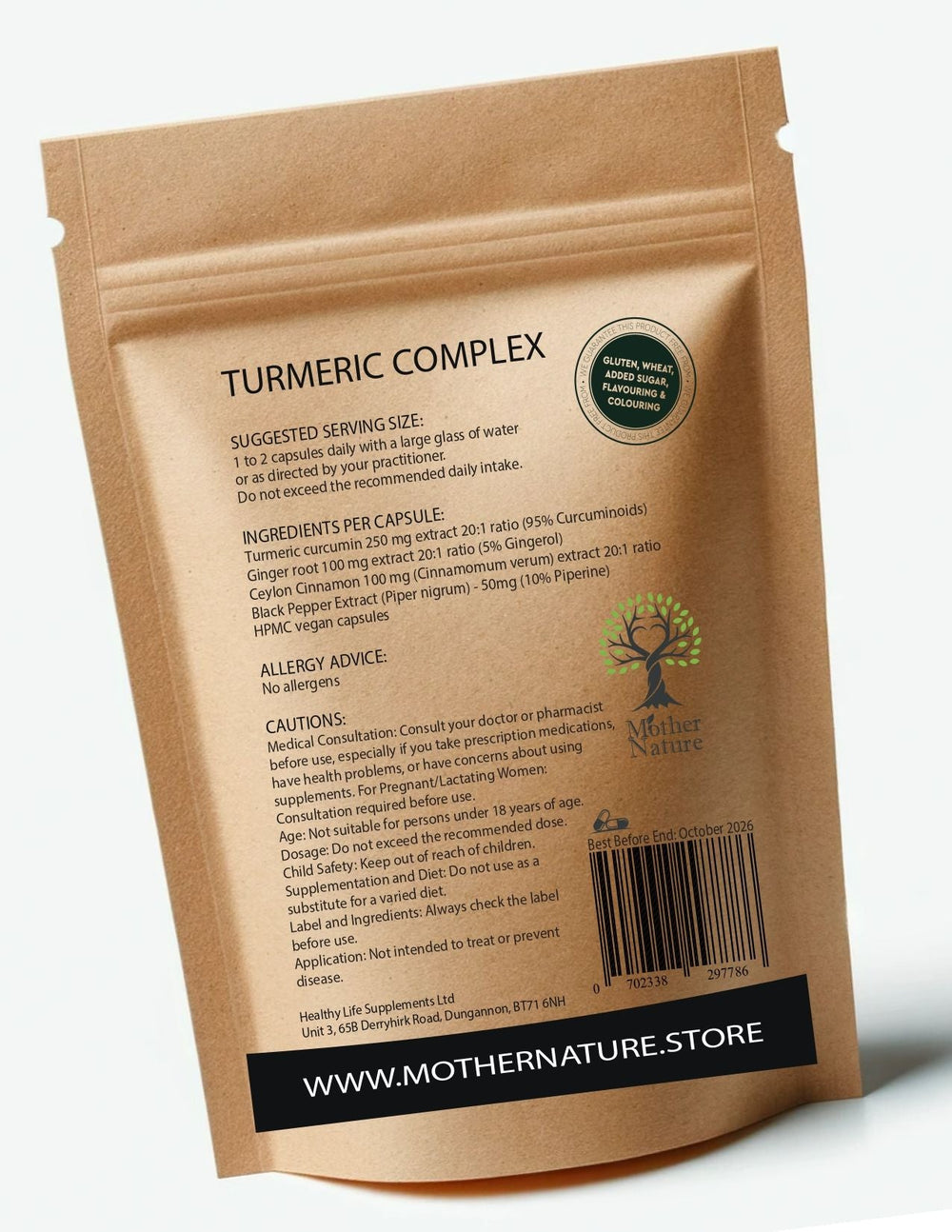 Turmeric Complex – Mother Nature - MOTHER NATURE SUPPLEMENTSTurmeric Complex – Mother NatureDiet Supplementss