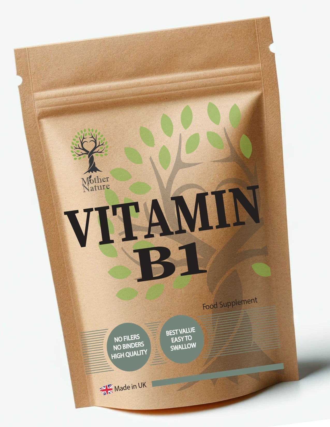 Vitamin B1 Capsules 200mg Vitamin B1 Vegan Vitamin B1 Supplement Thiamine Powder - MOTHER NATURE SUPPLEMENTSVitamin B1 Capsules 200mg Vitamin B1 Vegan Vitamin B1 Supplement Thiamine Powder