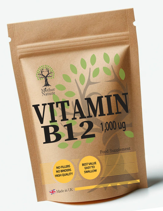 Vitamin B12 1000mcg Methylcobalamin – Vegan Capsules | Mother Nature - MOTHER NATURE SUPPLEMENTSVitamin B12 1000mcg Methylcobalamin – Vegan Capsules | Mother NatureDiet Supplements