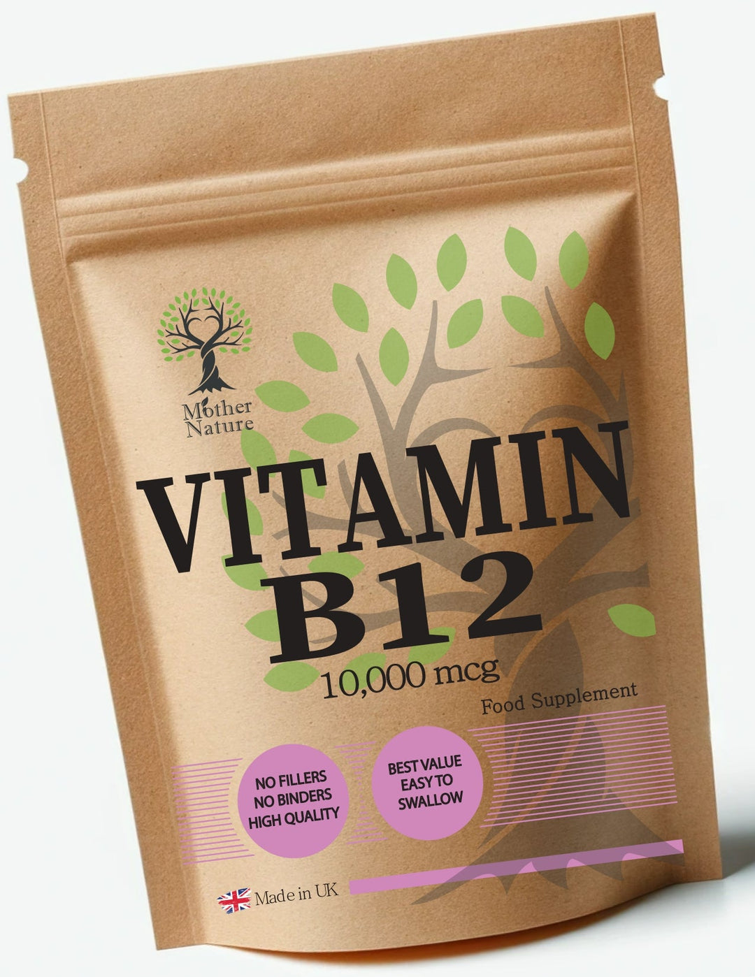 Vitamin B12 Methylcobalamin 10, 000 mcg – Mother Nature - MOTHER NATURE SUPPLEMENTSVitamin B12 Methylcobalamin 10, 000 mcg – Mother NatureDiet Supplementss