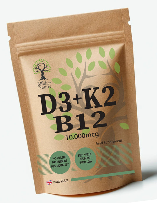 Vitamin D3 10000iu K2 MK7 Vitamin B12 10000mcg High Potency Clean Natural D3 Eco - friendly Best Vegan Supplements Holistic Health - MOTHER NATURE SUPPLEMENTSVitamin D3 10000iu K2 MK7 Vitamin B12 10000mcg High Potency Clean Natural D3 Eco - friendly Best Vegan Supplements Holistic HealthDiet Supplementss